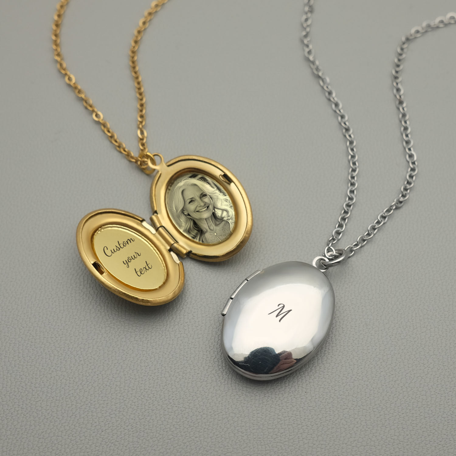 Custom Name Necklace Stainless Steel - Colar medalhão personalizado, colar com foto