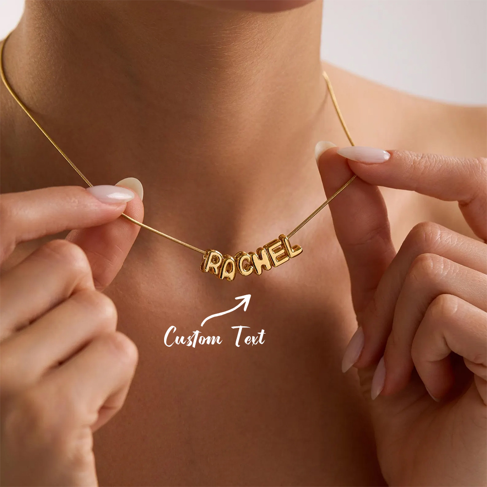 Custom Name Necklace Stainless Steel - Colar Personalizado com Nome Inicial em
