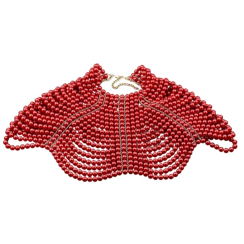 Body Jewelry - 49MD Mulheres elegantes xale multicamadas com