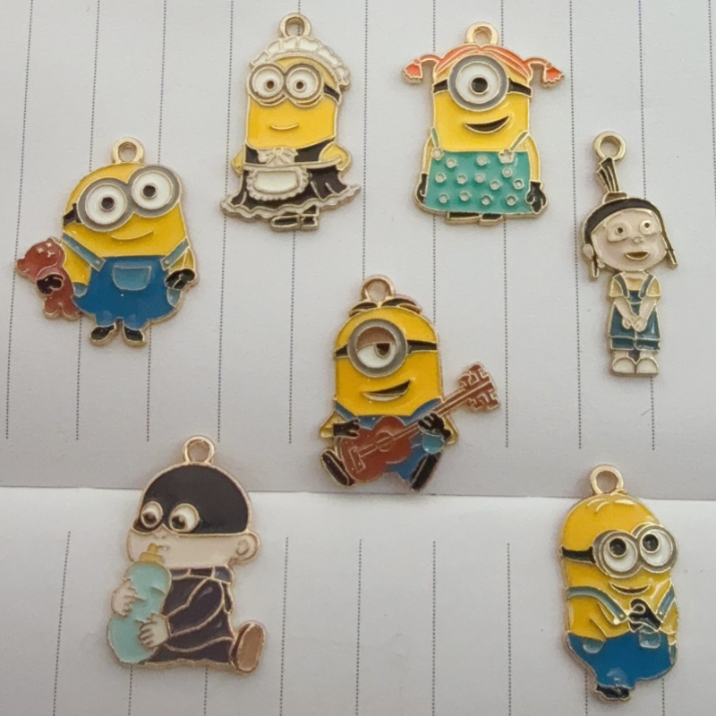 Earrings - 10 peças de pingente de desenho