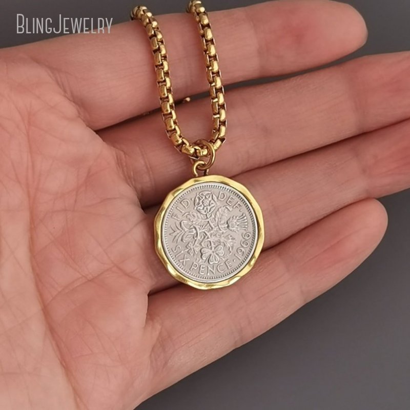 Cross Pendant Necklace Gold - 10 pçs à prova dwaterproof água