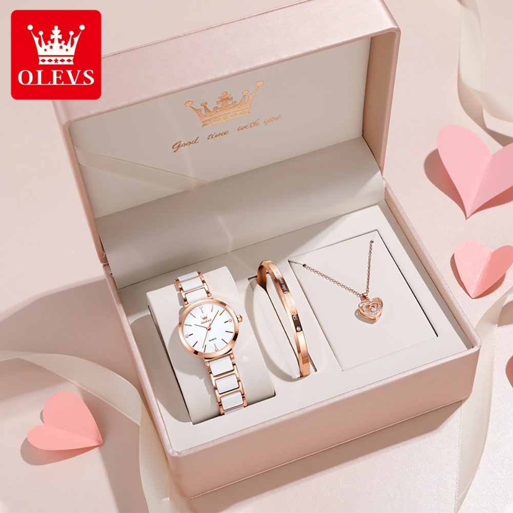 Watch Accessories - Olevs relógio feminino 5877 luxo elegante