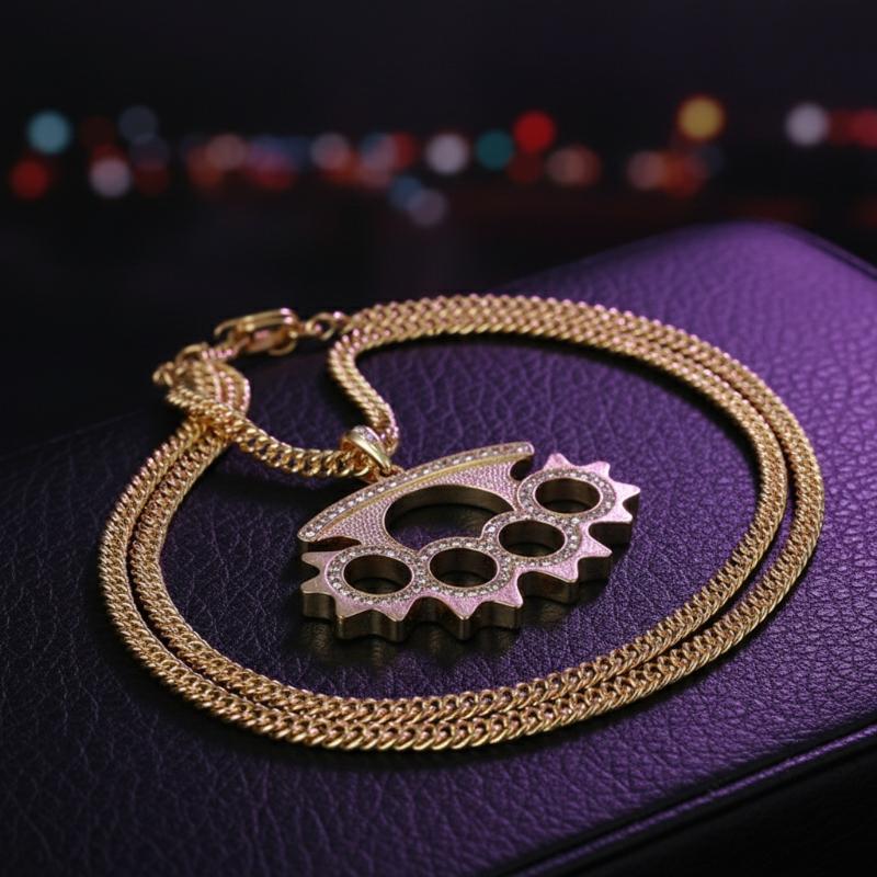 Layered Pendant Necklace Aesthetic - Colar de Pingente de Aço Inoxidável