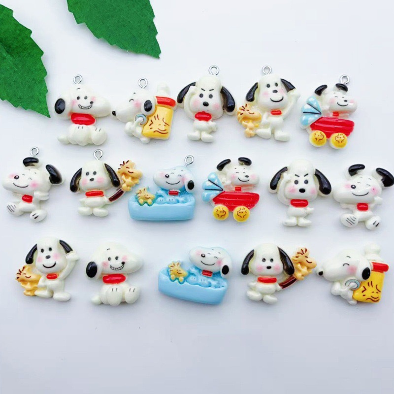 Earrings - 12 peças de pingente de cachorro