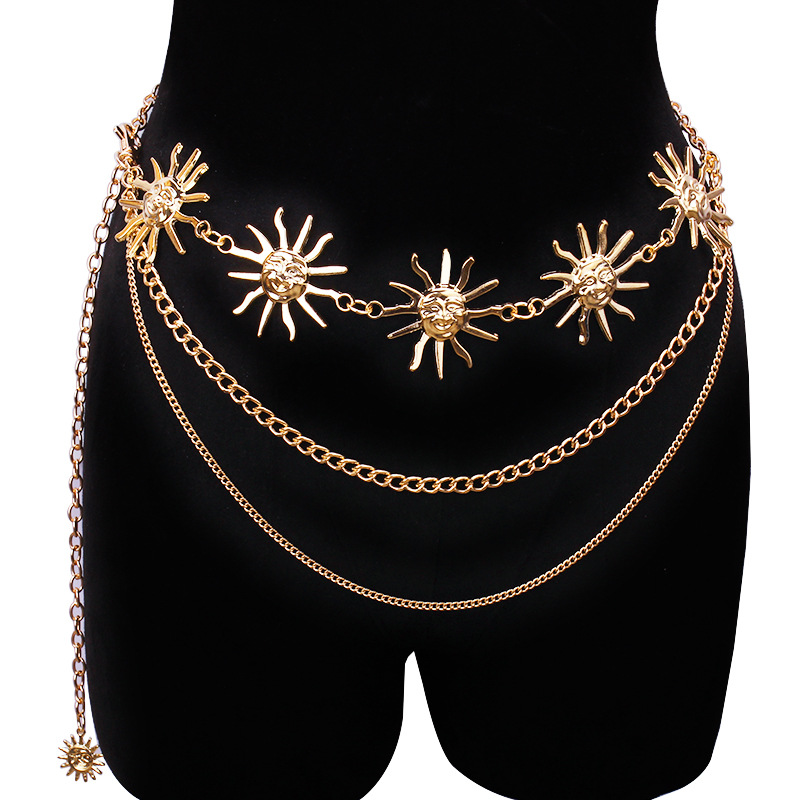 Body Jewelry - Chunky multicamadas punk gótico lua sol