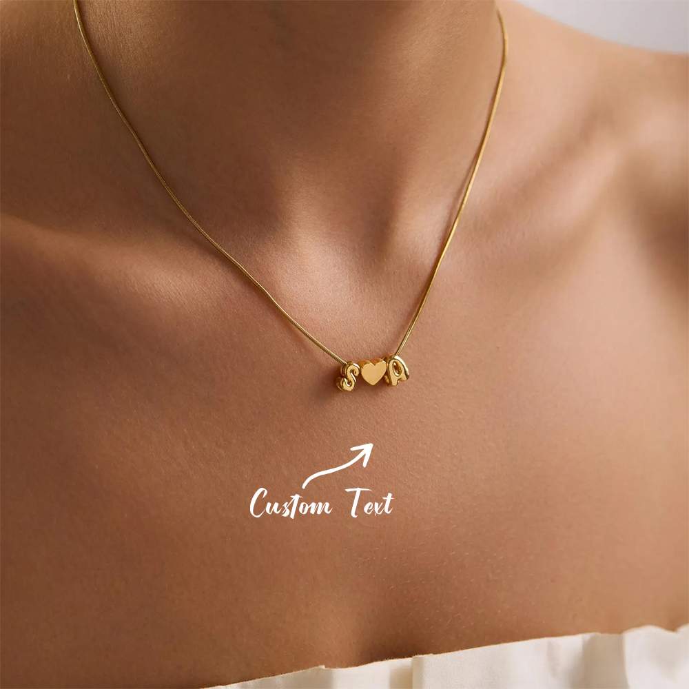 Custom Name Necklace Stainless Steel - Colar Personalizado com Dois Nomes Iniciais