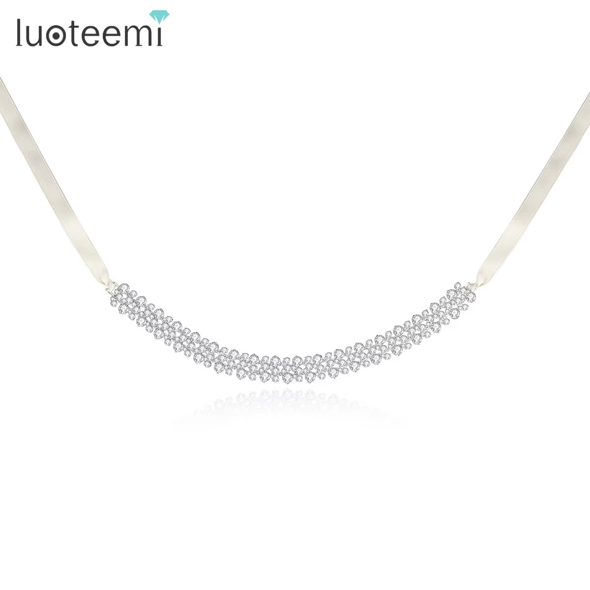 Layered Pendant Necklace Aesthetic - Luoteemi gargantilha de zircônia cúbica de