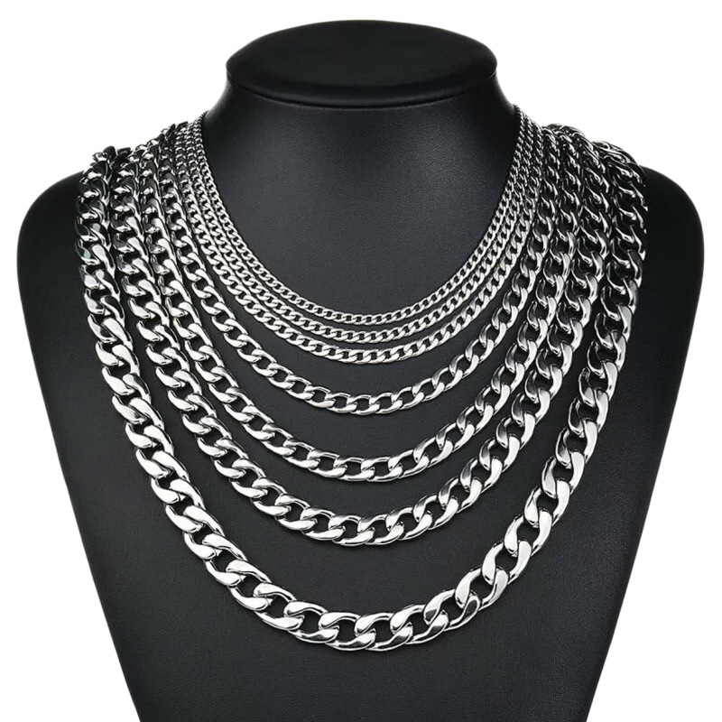 Cuban Link Chain 12Mm - Yq 3mm-10mm 316l aço inoxidável cubana