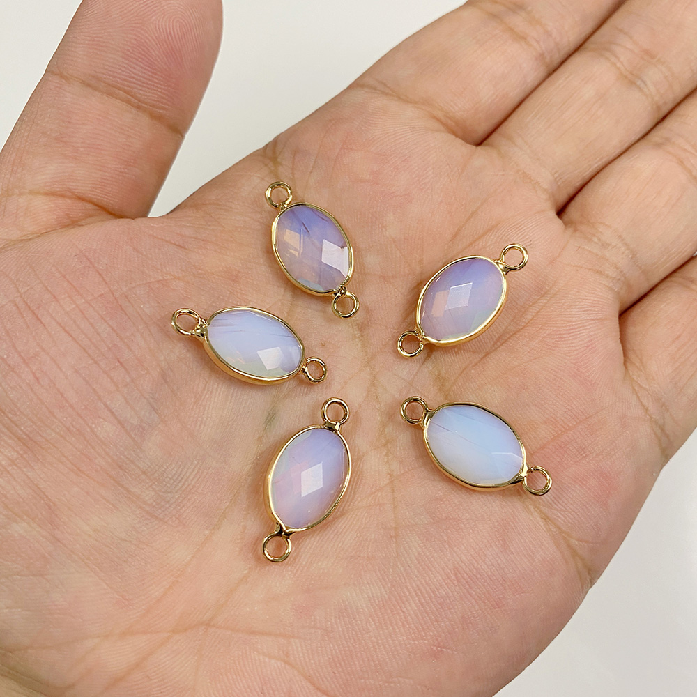 Facetada Pedra Natural Pingent - Crystal Pendant Necklace Natural Stone avaliação e preço