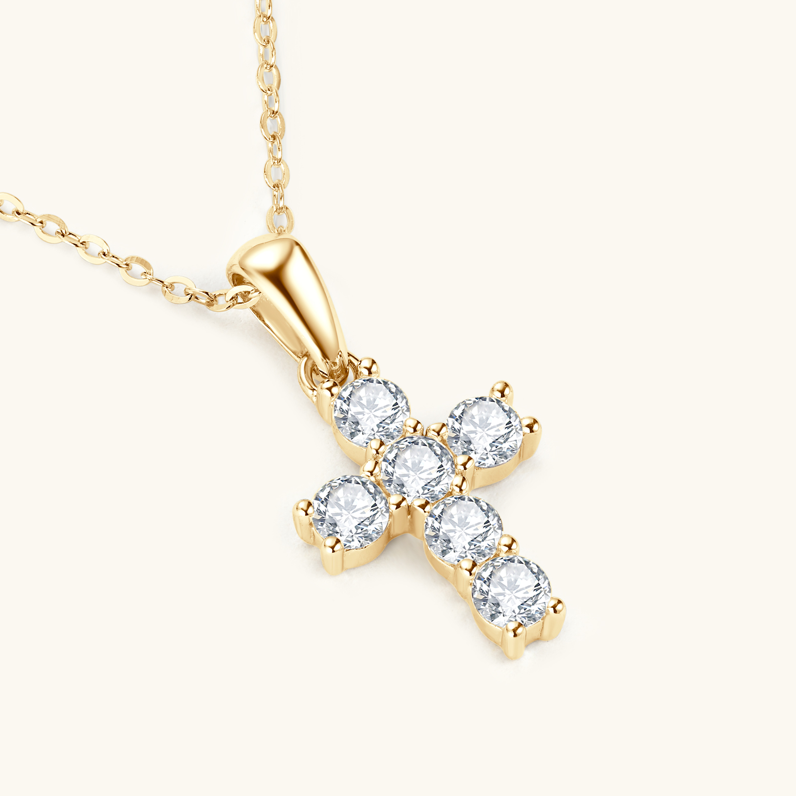 Colar com Pingente de Cruz de  - Cross Pendant Necklace Gold avaliação e preço