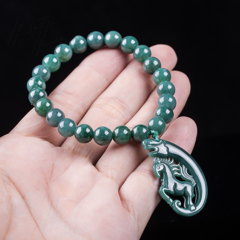 Pulseira de Contas de Jadeíta  - Bracelets avaliação e preço