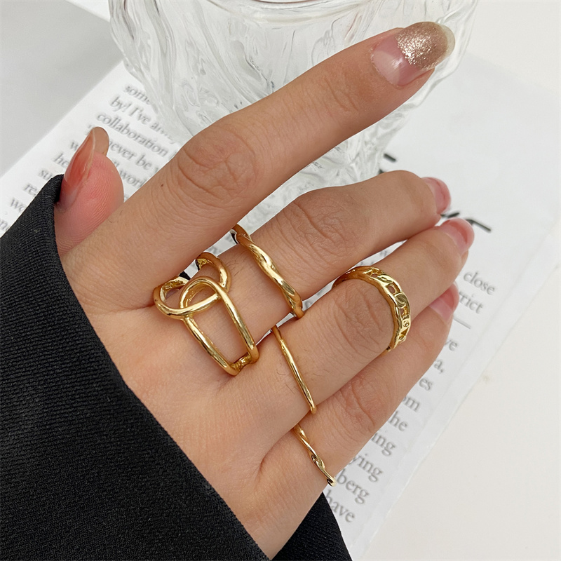 Anel do punk do grânulo do met - Vintage Punk Knuckle Rings Set avaliação e preço