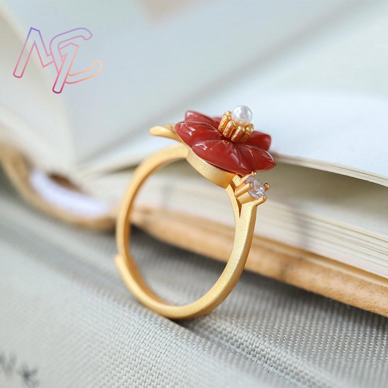 Anéis de flor de jade natural  - Rings avaliação e preço