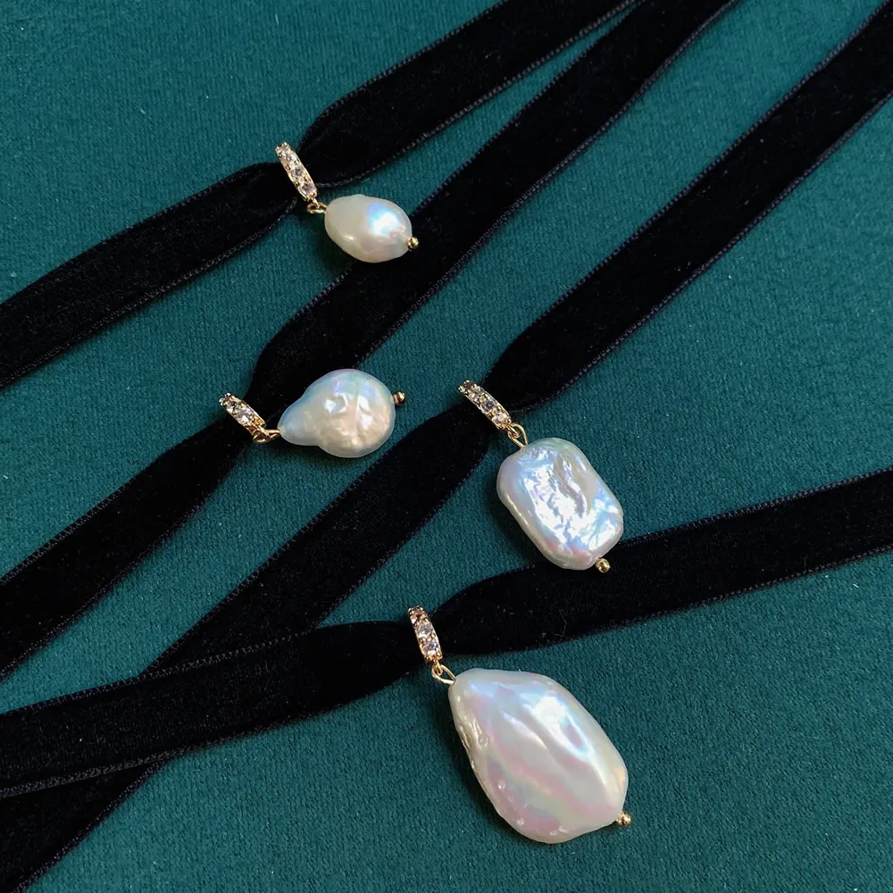Gargantilha de fita veludo pre - Pearl Choker Necklace Vintage avaliação e preço