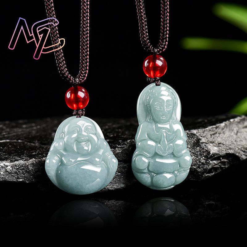 Myanmar jadeite guanyin buda p - Necklaces avaliação e preço