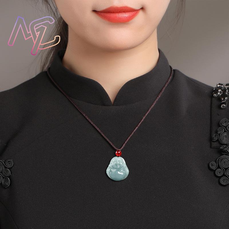 Myanmar jadeite guanyin buda p - Necklaces avaliação e preço