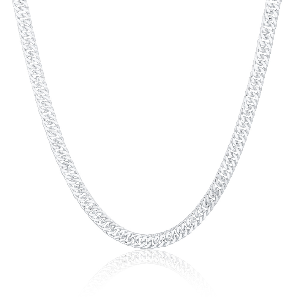 Novo 925 prata esterlina 20/22 - Cuban Link Chain 12Mm avaliação e preço