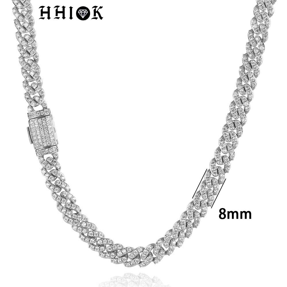 8mm1row zircon colar feminino  - Cuban Link Chain 12Mm avaliação e preço