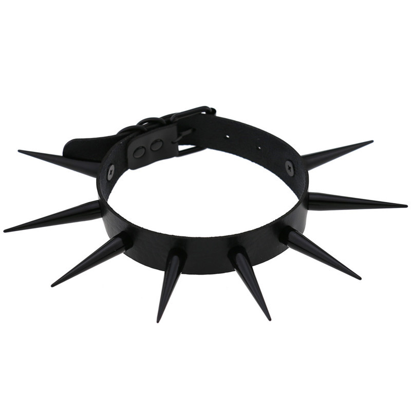 Gargantilha de ponta longa par - Goth Punk Spike Choker avaliação e preço