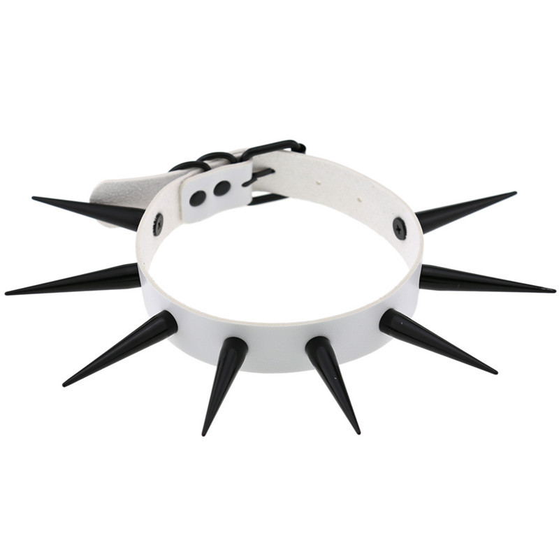Gargantilha de ponta longa par - Goth Punk Spike Choker avaliação e preço