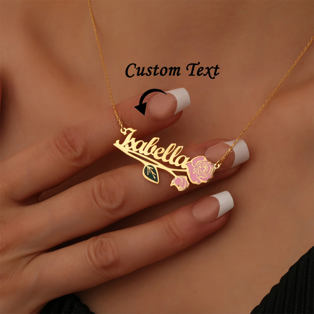 Colar personalizado com nome e - Custom Name Necklace Stainless Steel avaliação e preço