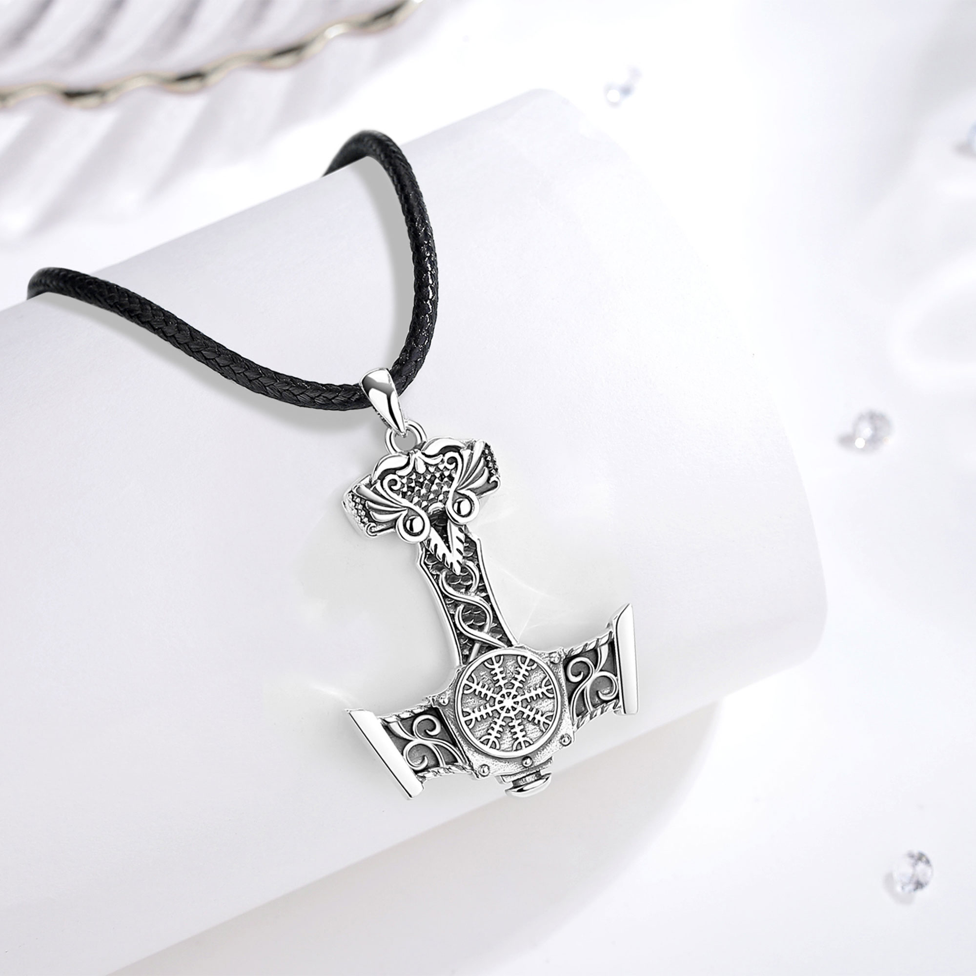Eudora 925 prata esterlina nór - 925 Sterling Silver Chain Necklace Men avaliação e preço