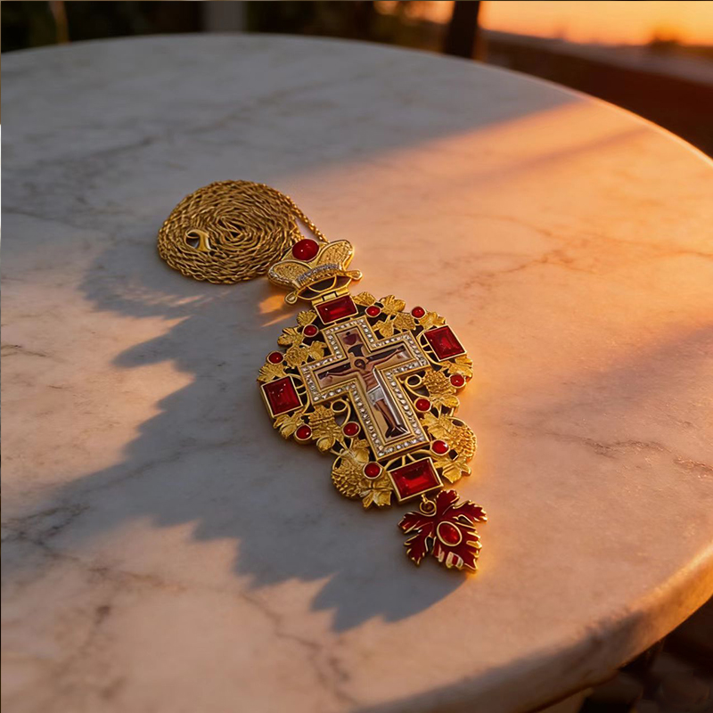 Novo Colar Premium com Cruz Or - Cross Pendant Necklace Gold avaliação e preço