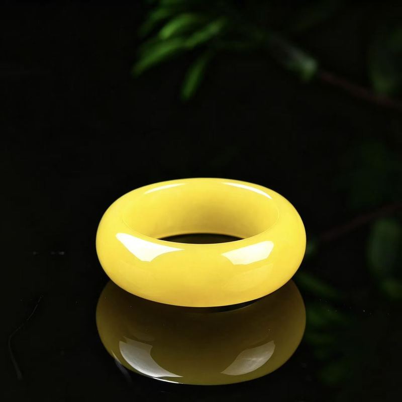 Anel de jadeíta genuína de gra - Rings avaliação e preço