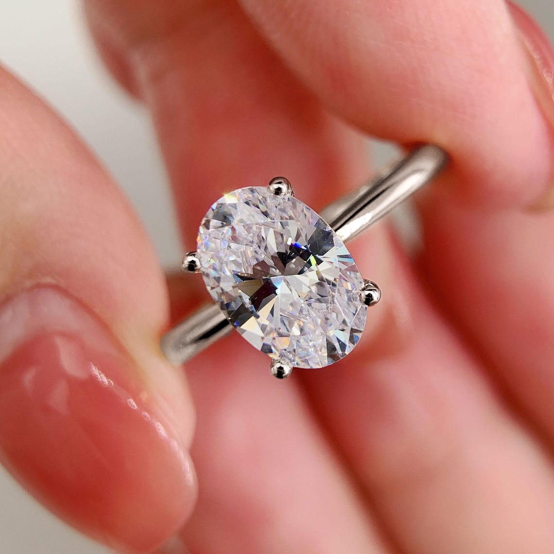 Anéis de noivado de moissanite - Moissanite Engagement Ring 1 Carat avaliação e preço