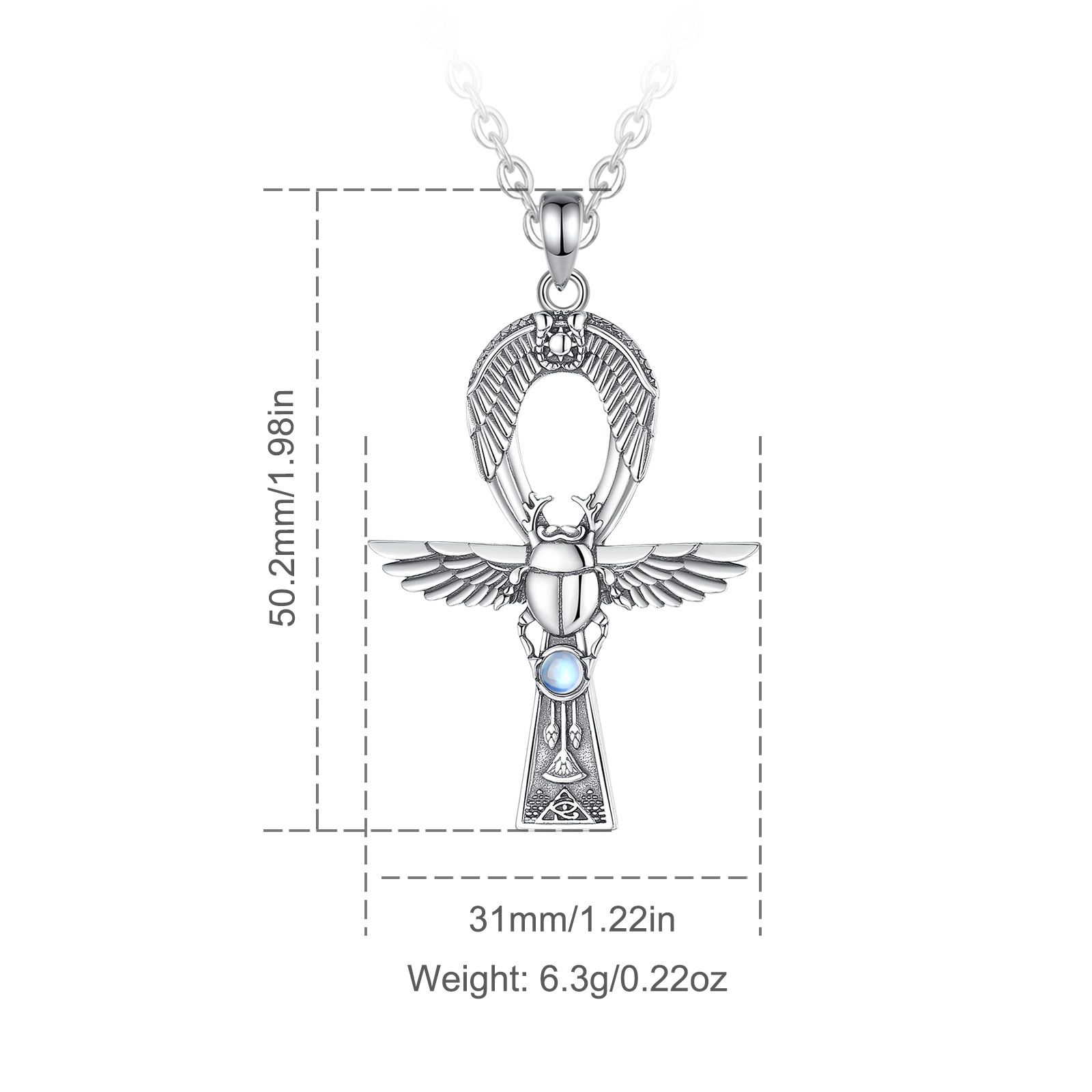 Eudora 925 prata esterlina ant - 925 Sterling Silver Chain Necklace Men avaliação e preço