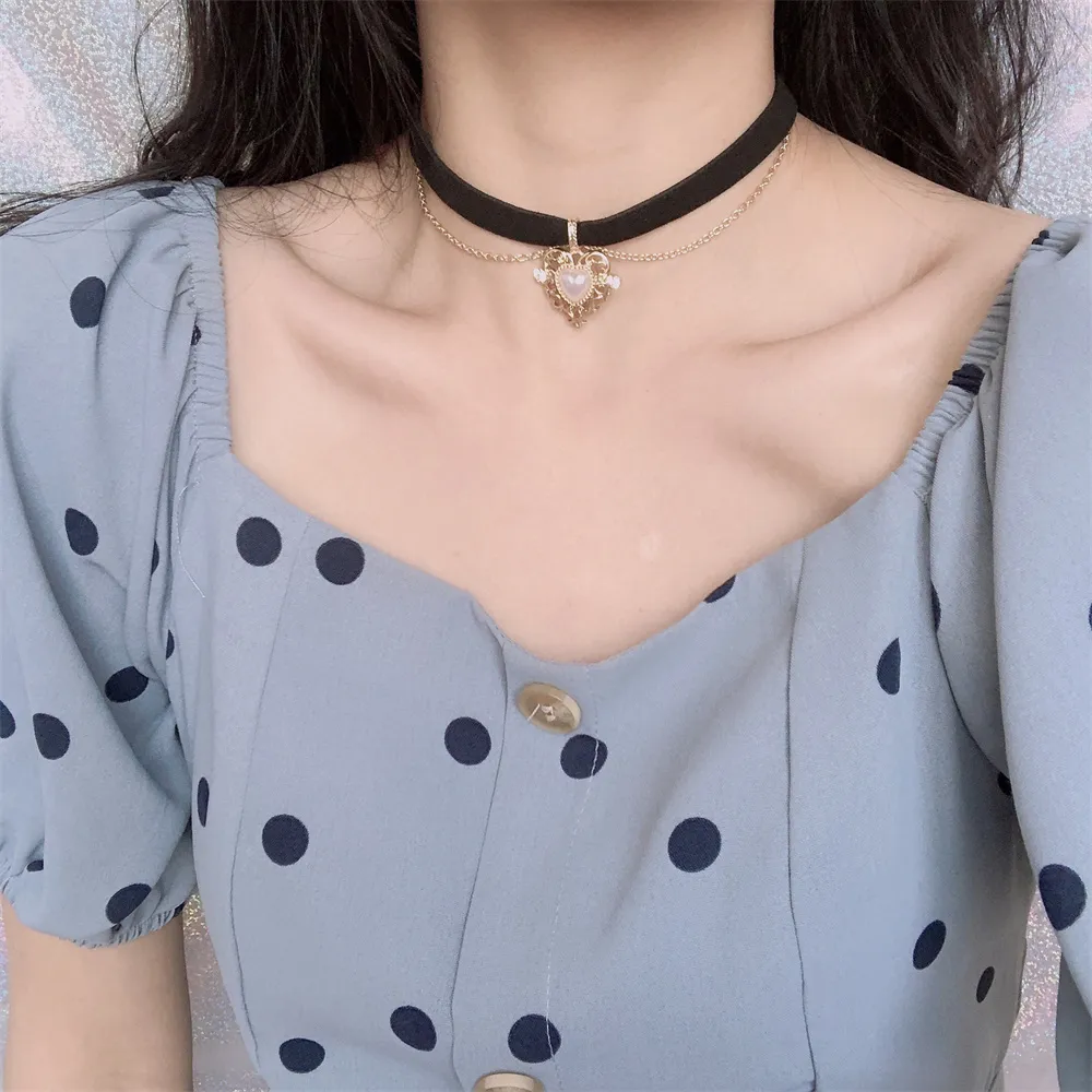 Gargantilha com corrente de ve - Pearl Choker Necklace Vintage avaliação e preço