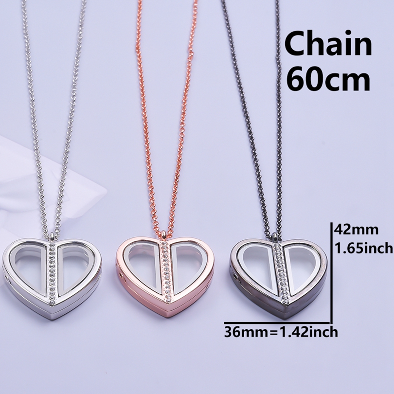 Colar medalhão coração magnéti - Heart Locket Necklace Photo avaliação e preço