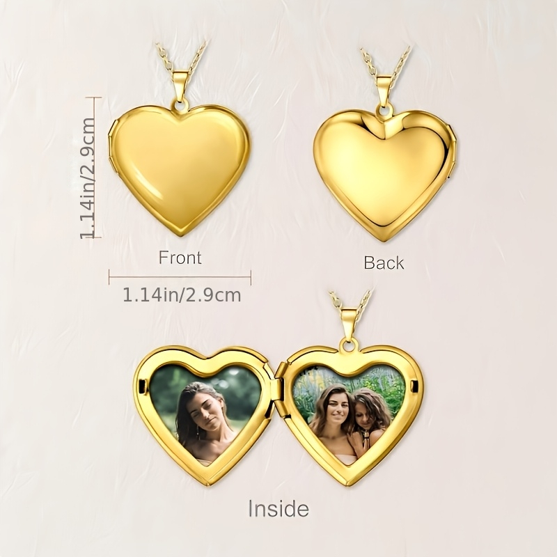 Colar com pingente vintage em  - Heart Locket Necklace Photo avaliação e preço