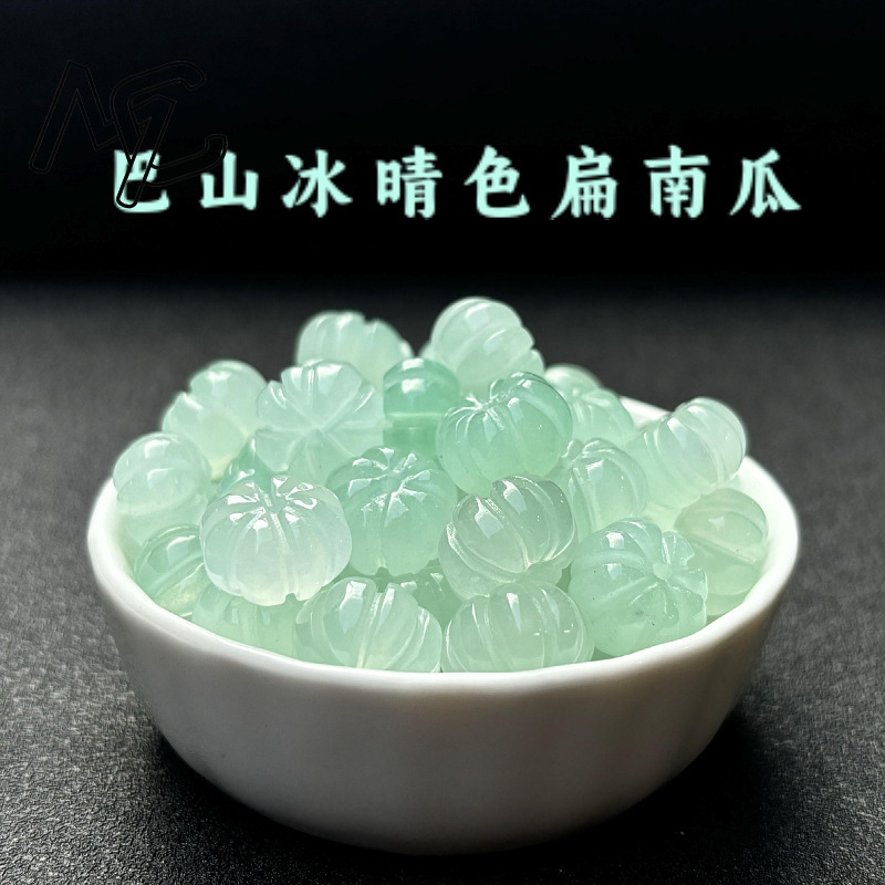 10 pçs um verde jade abóbora c - Earrings avaliação e preço