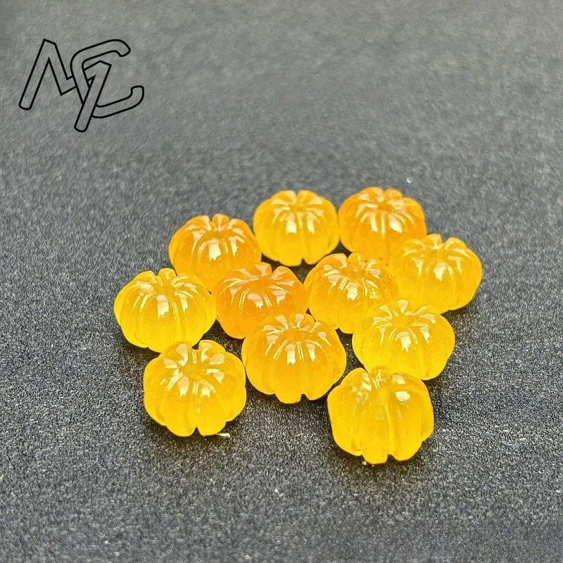 10 pçs um verde jade abóbora c - Earrings avaliação e preço