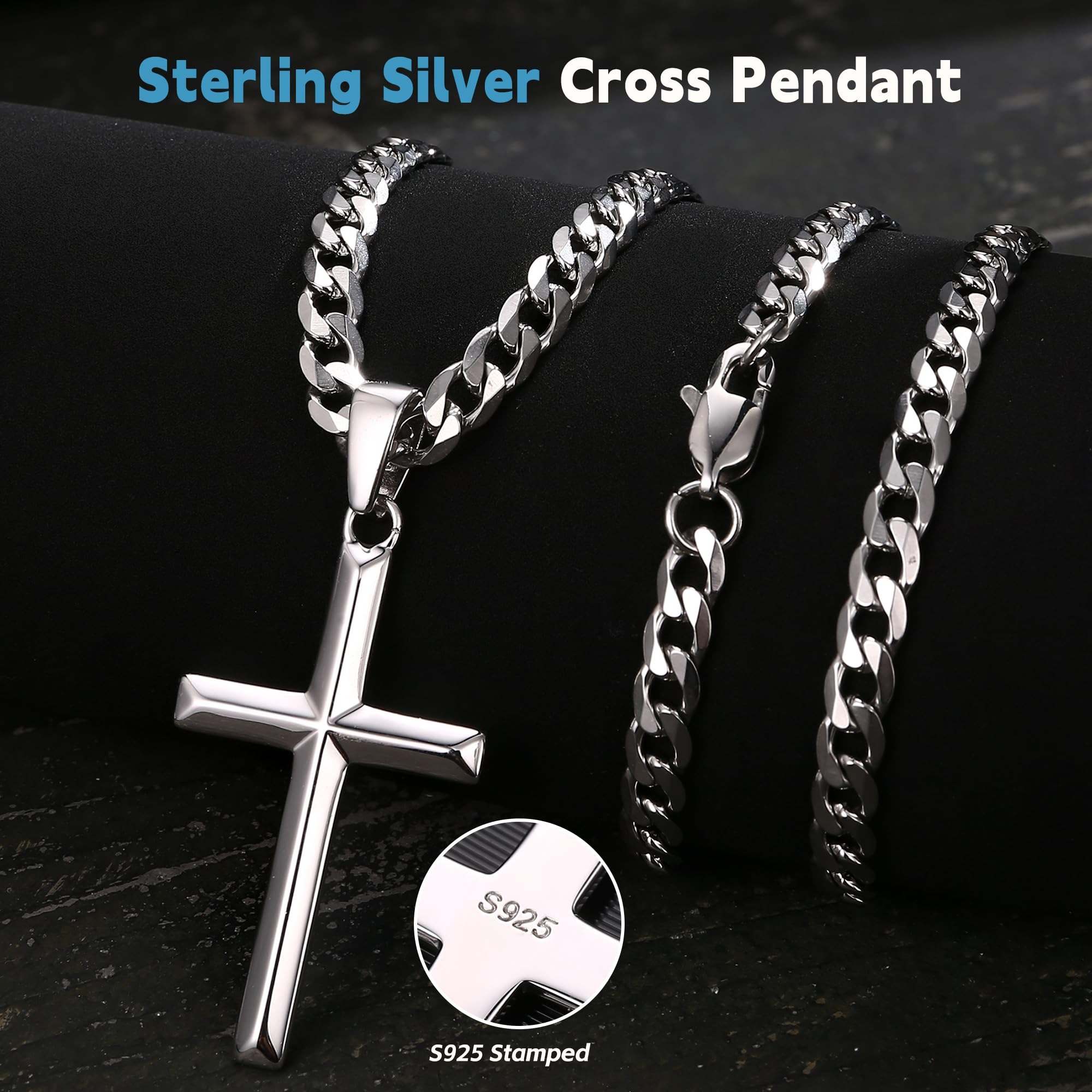 Fansilver 925 prata esterlina  - 925 Sterling Silver Chain Necklace Men avaliação e preço