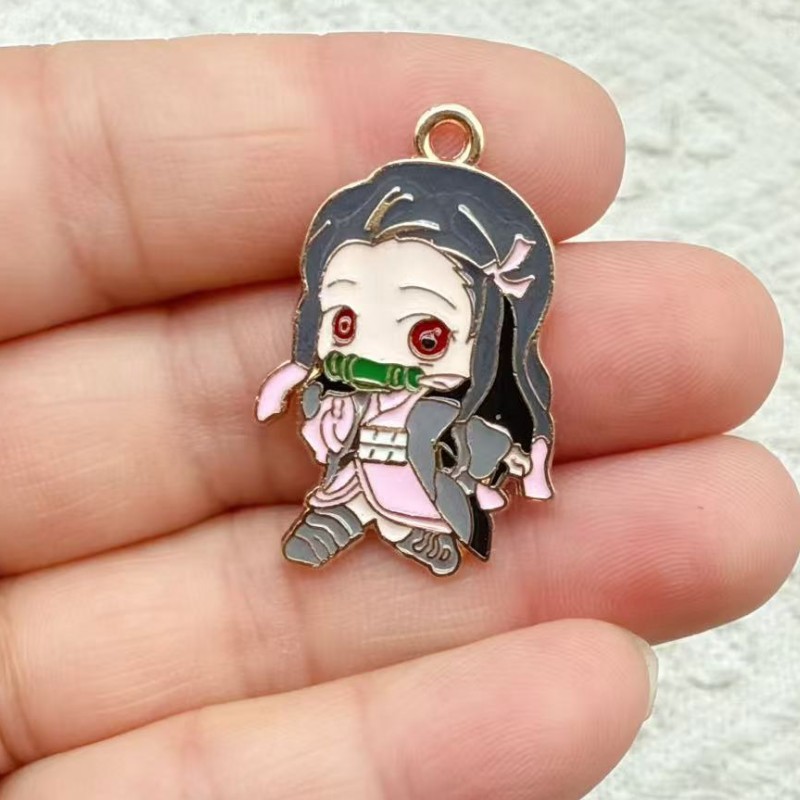 Demon slayer diy acessórios an - Anime Pendant Necklace avaliação e preço
