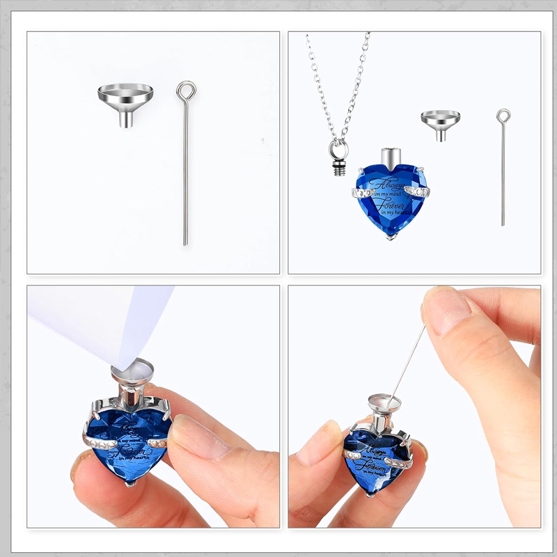 Colar de urna de 3 estilos par - Heart Locket Necklace Photo avaliação e preço