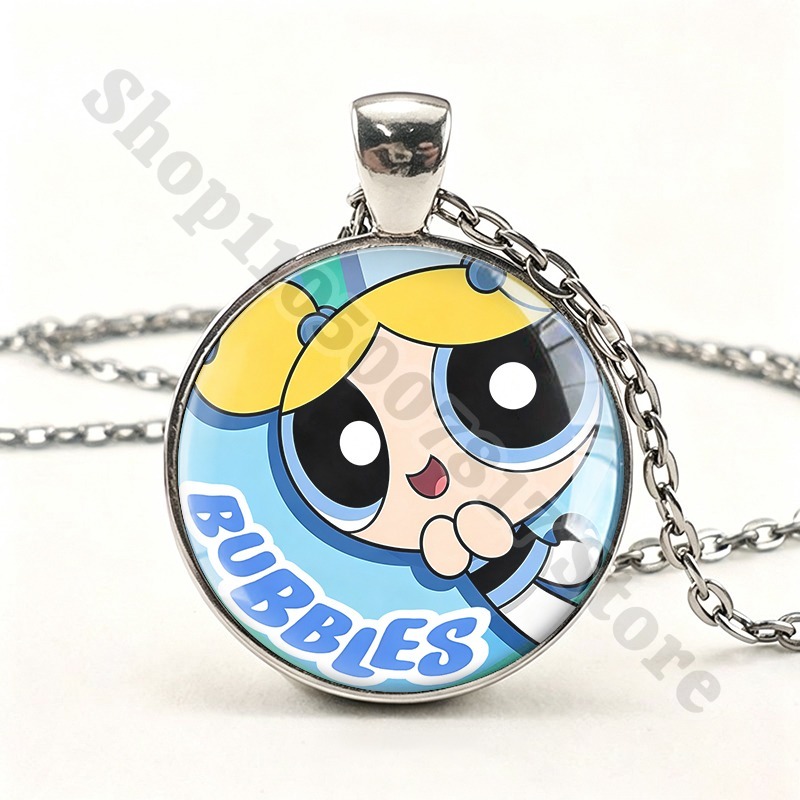Colar Kawaii das Powerpuff Gir - Anime Pendant Necklace avaliação e preço