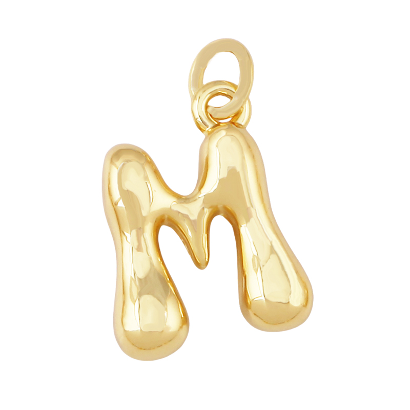 Lote de 3 Peças: Pingente Char - Initial Letter Necklace 18K Gold avaliação e preço