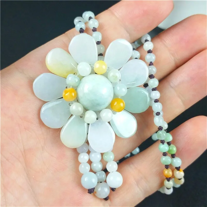 Certificado jade birmanês gira - Necklaces avaliação e preço