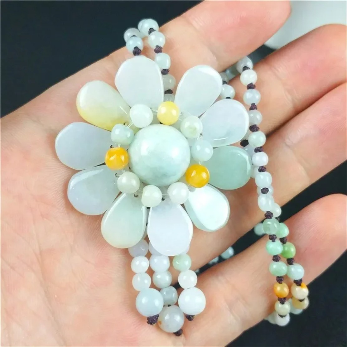 Certificado jade birmanês gira - Necklaces avaliação e preço