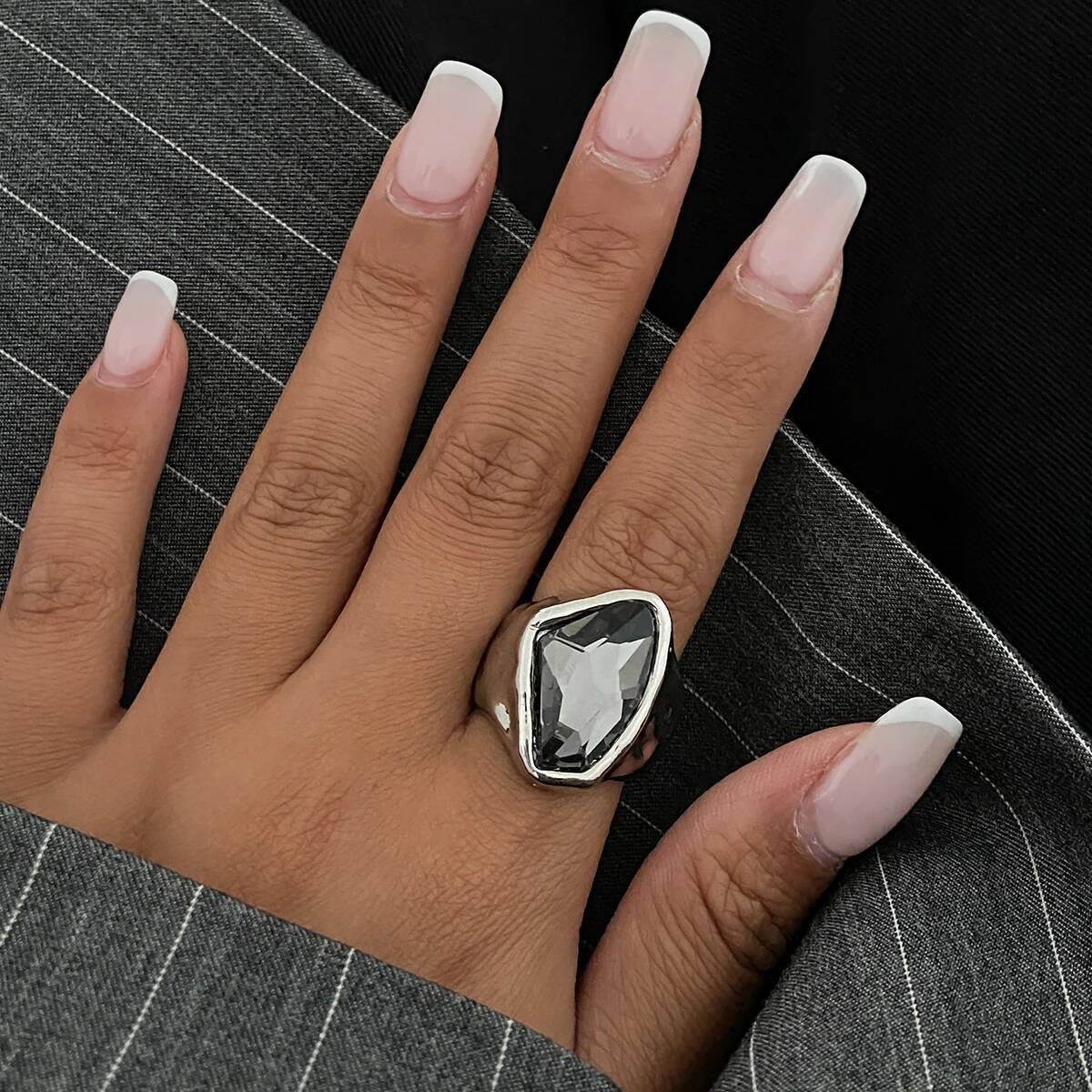 Salircon vintage preto acrílic - Vintage Punk Knuckle Rings Set avaliação e preço