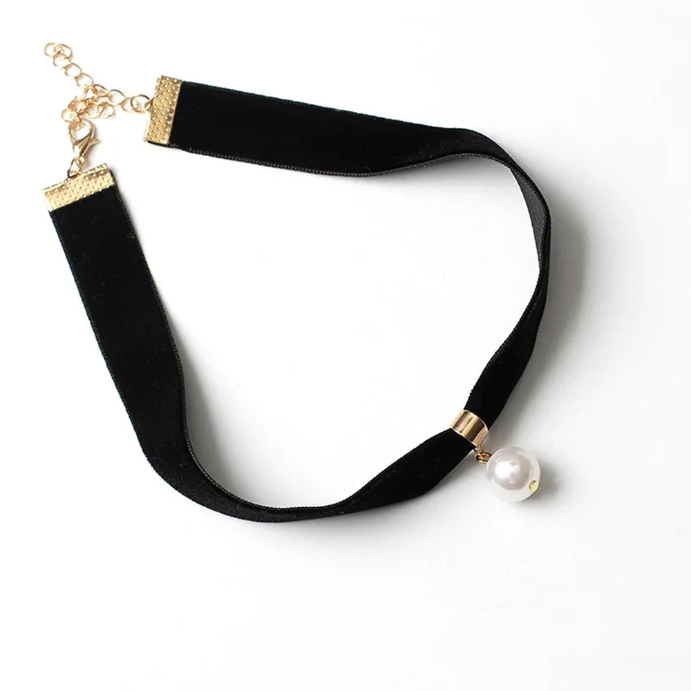 Colar Choker Vintage Simples c - Pearl Choker Necklace Vintage avaliação e preço