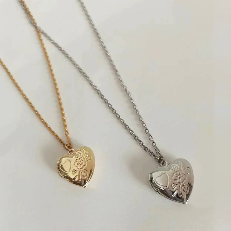 1pc pequeno coração 14mm moldu - Heart Locket Necklace Photo avaliação e preço
