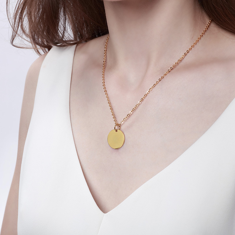 Conjunto de Colares em Aço Ino - Layered Pendant Necklace Aesthetic avaliação e preço