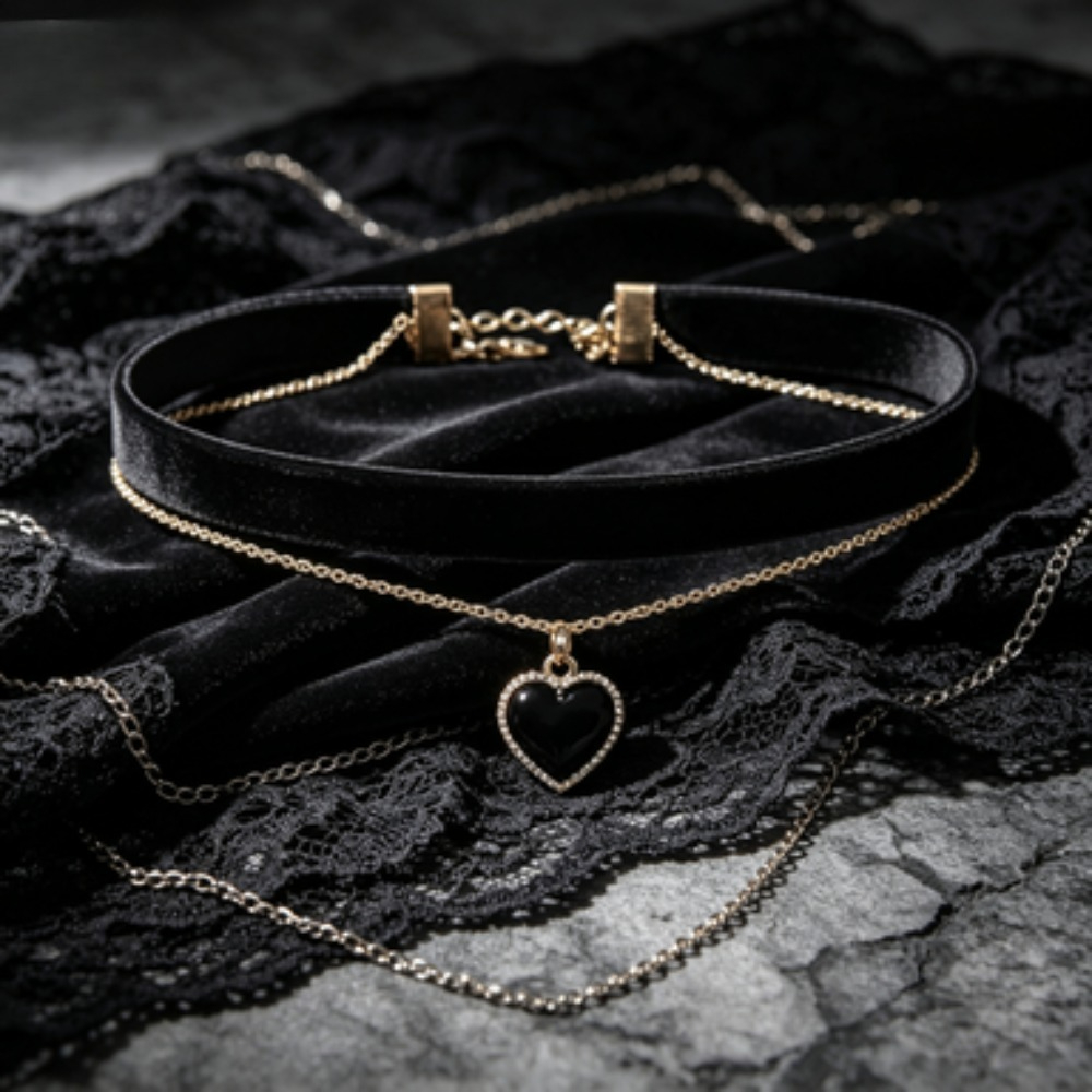Colar Choker com Pingente de C - Layered Pendant Necklace Aesthetic avaliação e preço