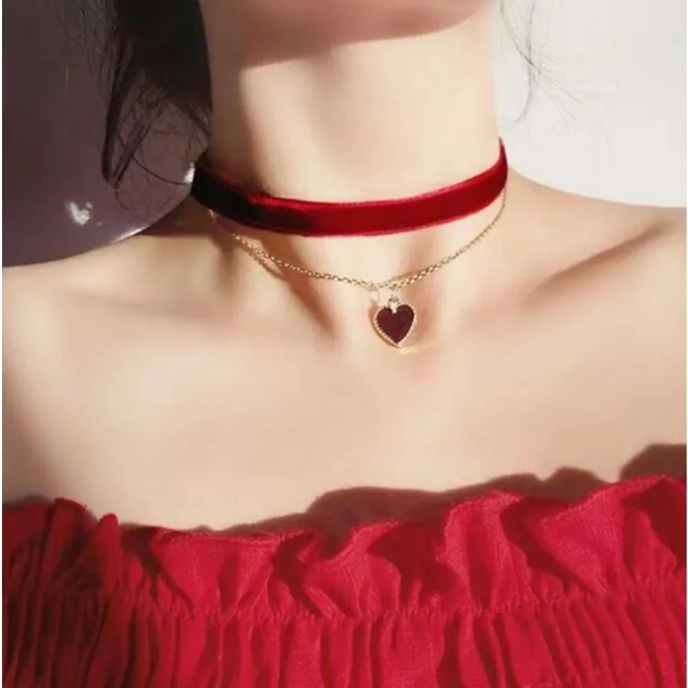 Colar Choker com Pingente de C - Layered Pendant Necklace Aesthetic avaliação e preço