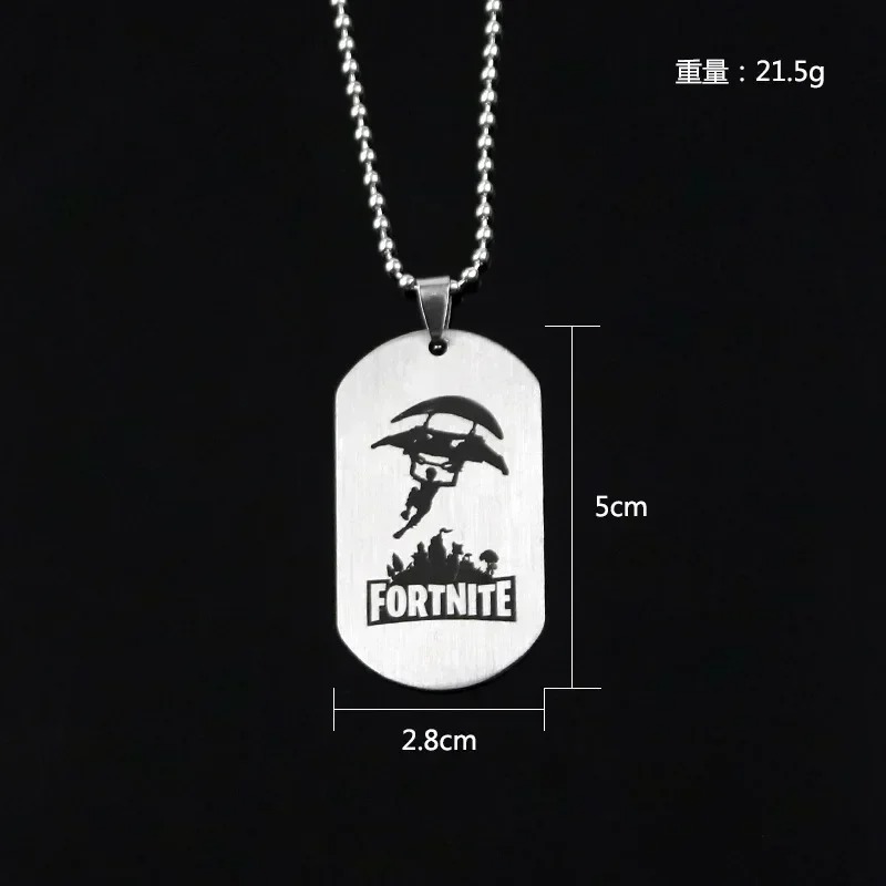 Colar de Anime Fortnite em Aço - Anime Pendant Necklace avaliação e preço