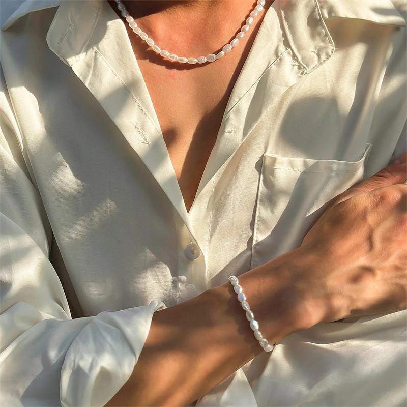 Nova moda simples imitação de  - Pearl Choker Necklace Vintage avaliação e preço